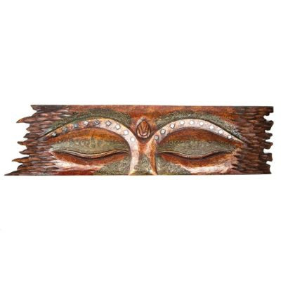 Red Buddha Eyes Wall Panel