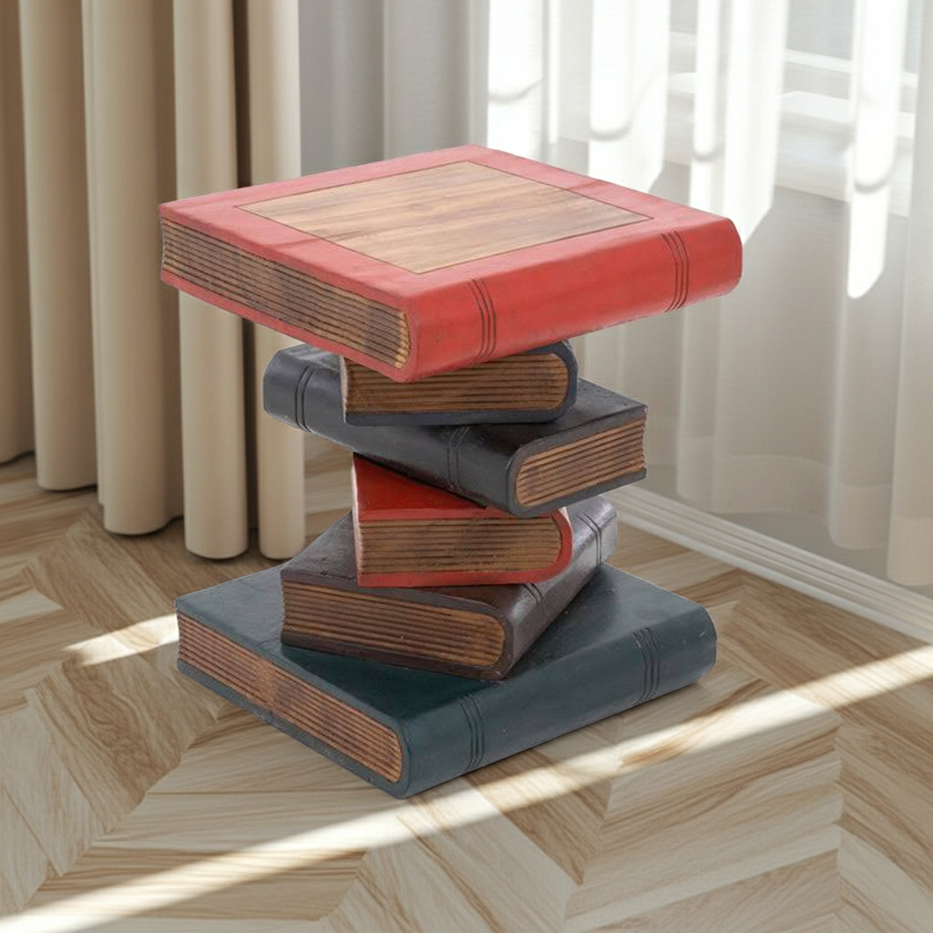 Book Stack Table - Mini - Painted | Fairtrade Lifestyle