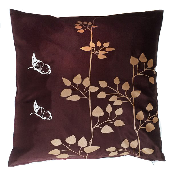 Brown Floral Thai Cushion Cover 07