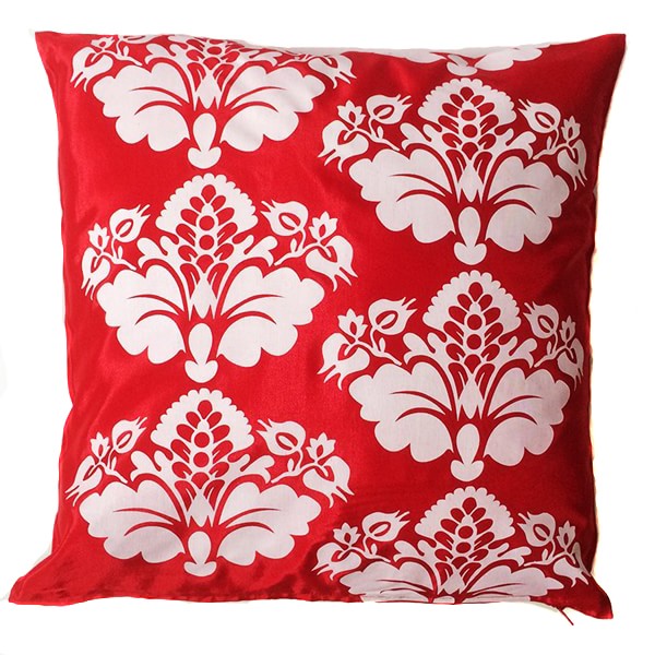 Red Floral Thai Cushion Cover 13