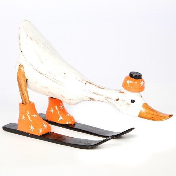 Winter Skiing Bamboo Duck.