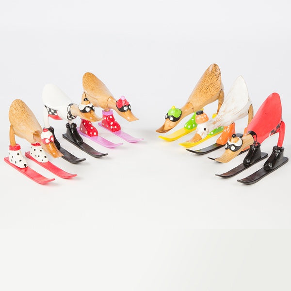 Skiing Bamboo Duck - 30cm - 6