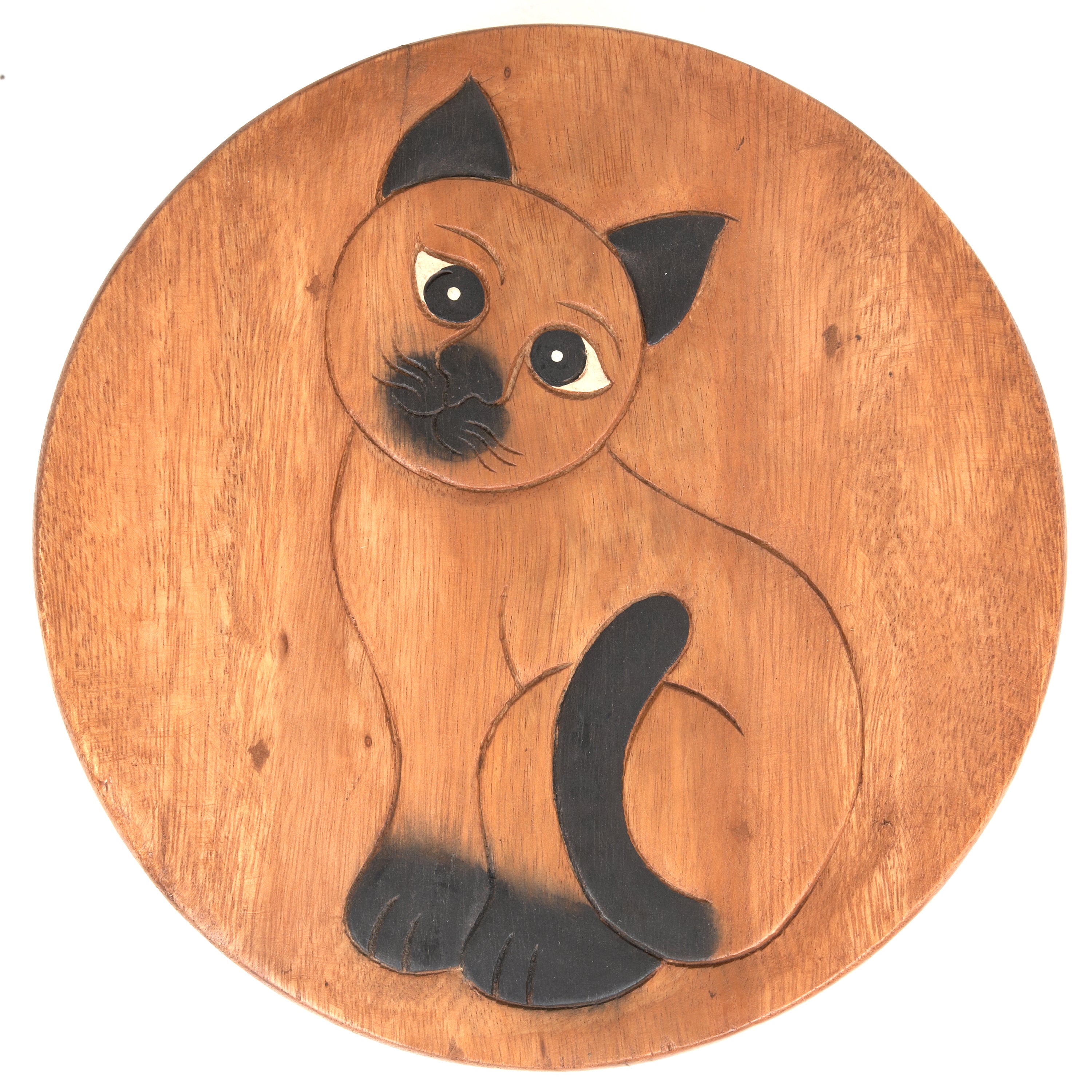 Childs Single Black Cat Stool