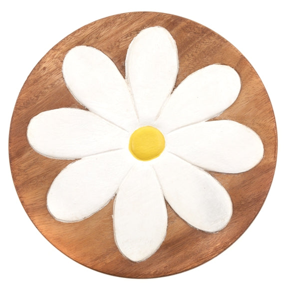 Childs Stool - White Flower