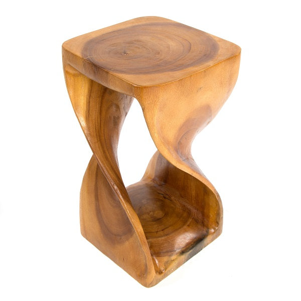 Twisted Infinity Stool - Square - Honey - 11 x 20