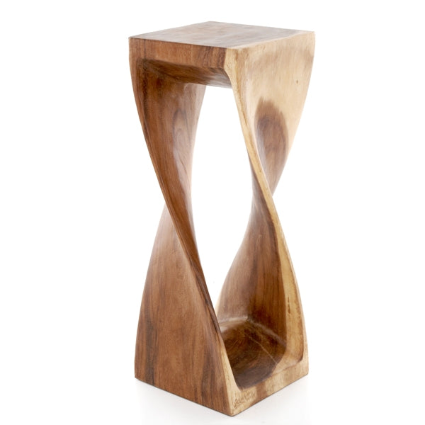 Square Twisted Infinity Stool - Clear - X Large