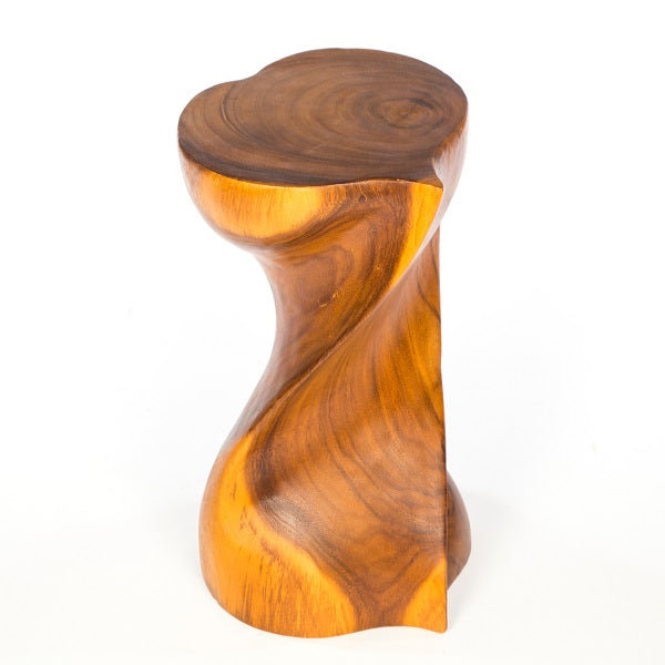 Twisted Infinity Heart Stool - Honey - Large
