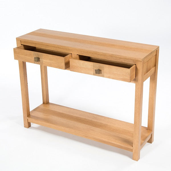 Guinea Console Table 2 DRW / 2 SHELF - Light