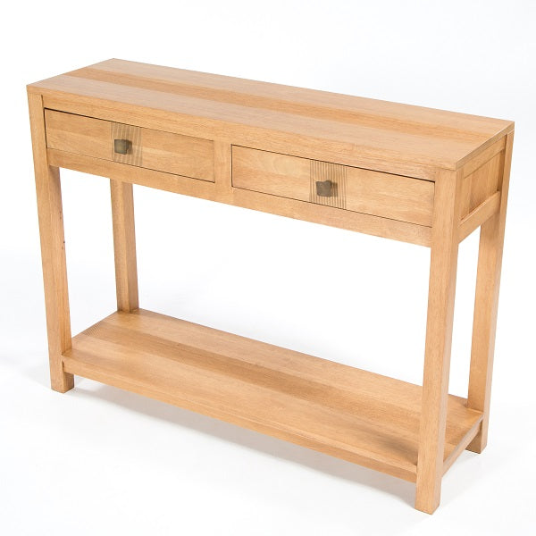 Guinea Console Table 2 DRW / 2 SHELF - Light