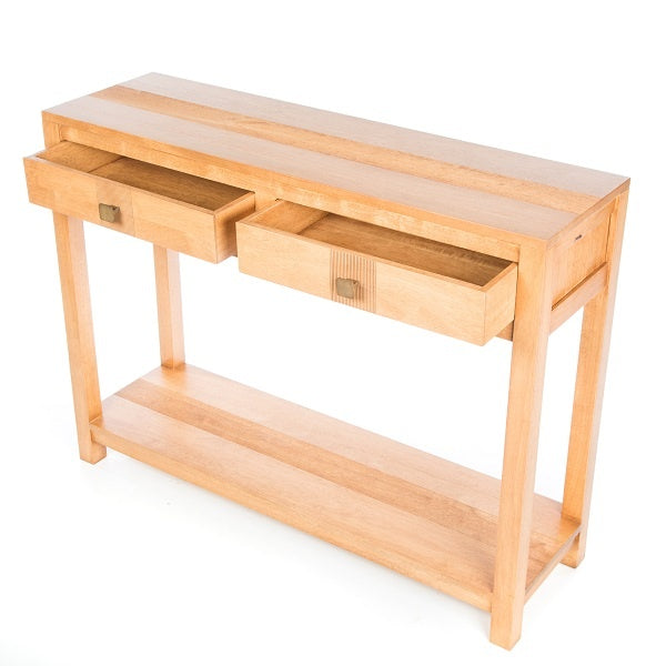 Guinea Console Table 2 DRW / 2 SHELF - Light