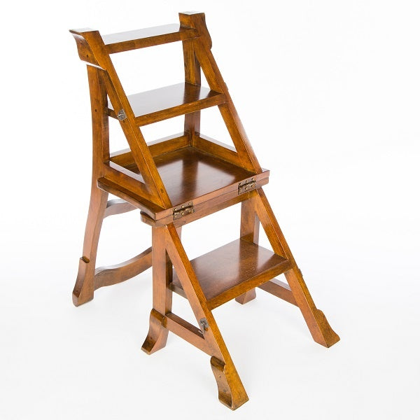 Folding Step Chair - Dark Finish