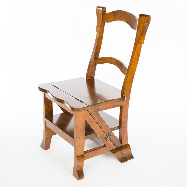 Folding Step Chair - Dark Finish