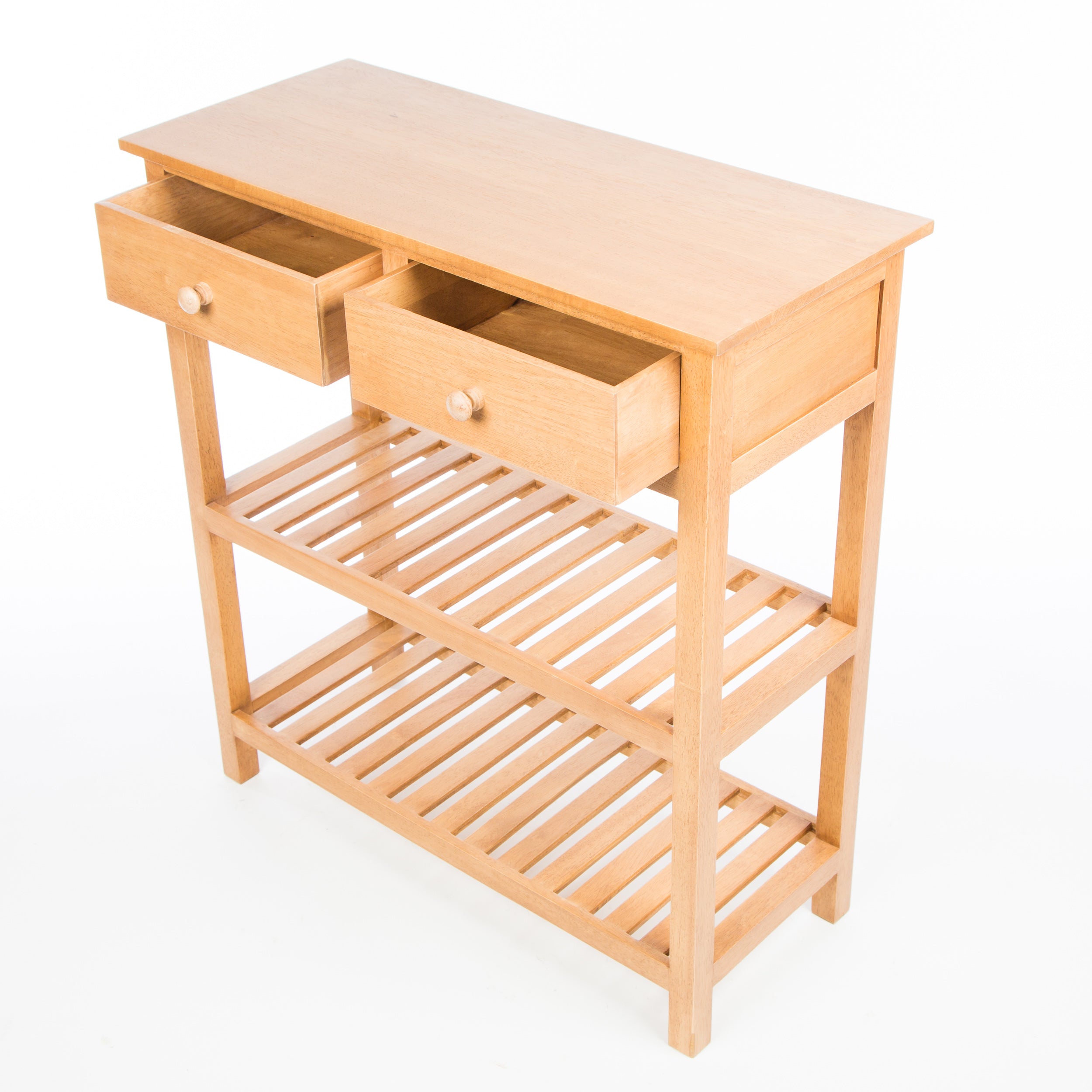 Accent Console Table 2 Drawer 2 Shelf - Light