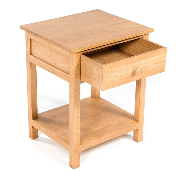 Accent 1 Drawer Bed Side Table - Light