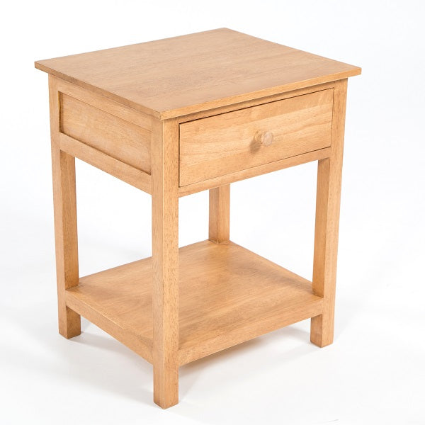 Accent 1 Drawer Bed Side Table - Light
