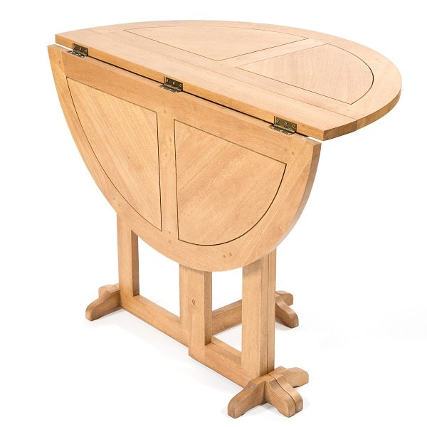 Accent Round Folding Table - Light Finish