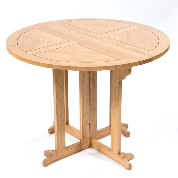 Accent Round Folding Table - Light Finish