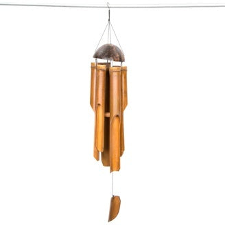 Bamboo Coconut Windchime - 40cm