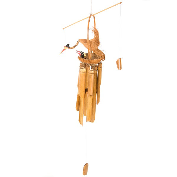 Bird And Baby Bamboo Windchime