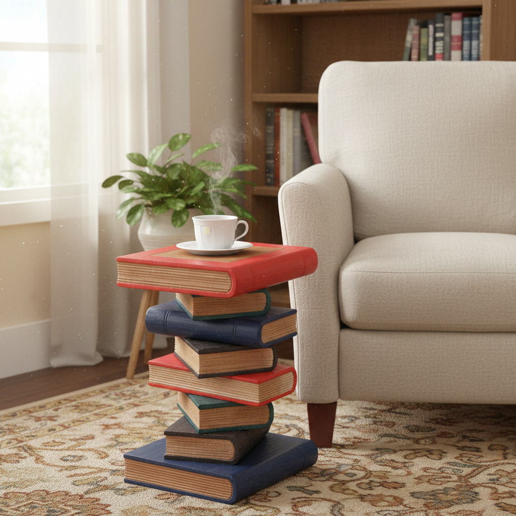 Book Stack Table - Painted 20inch