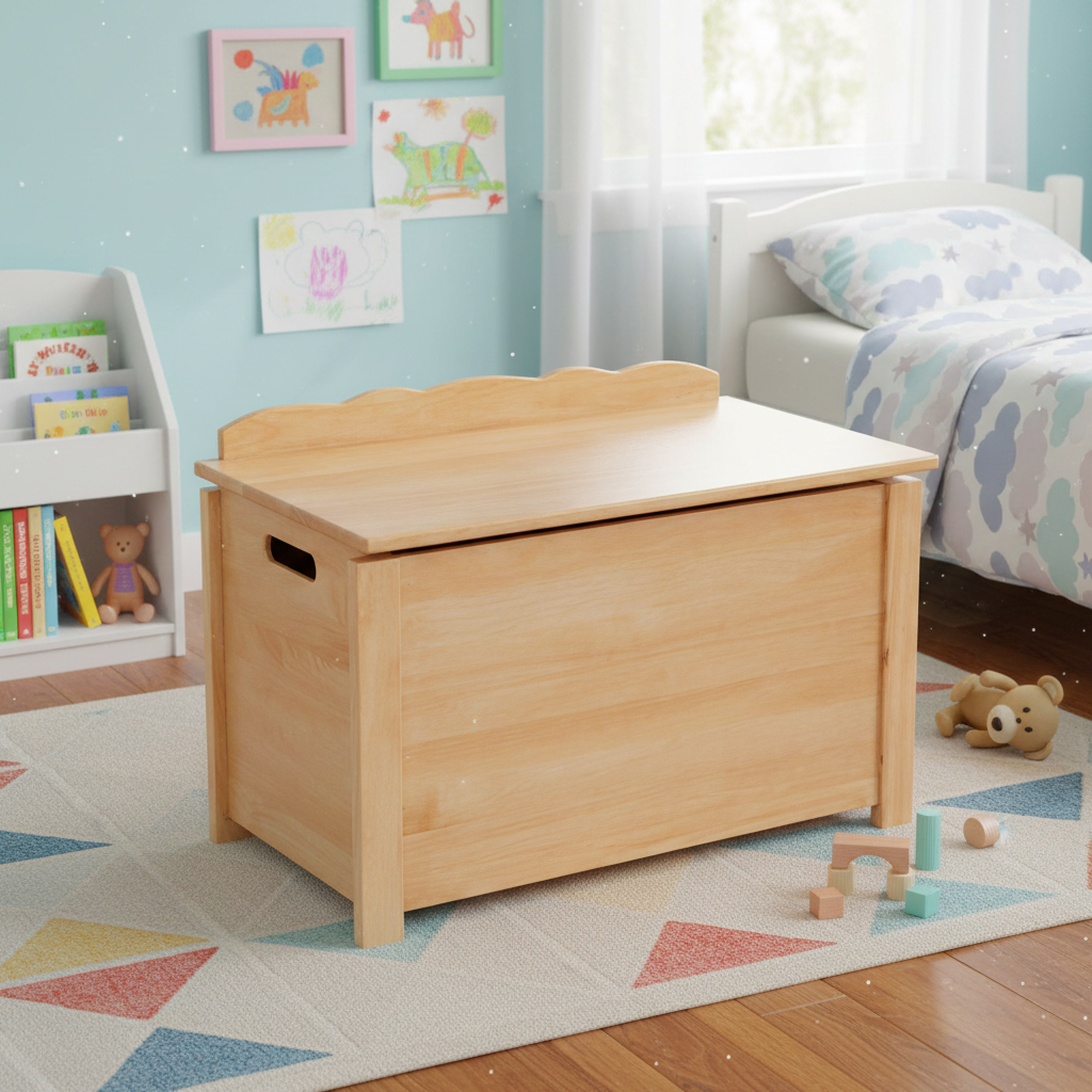 Wooden Toy Box Plain