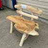 Rustic Reclaimed Teak Fence Bench Solid Wood FU-679-10