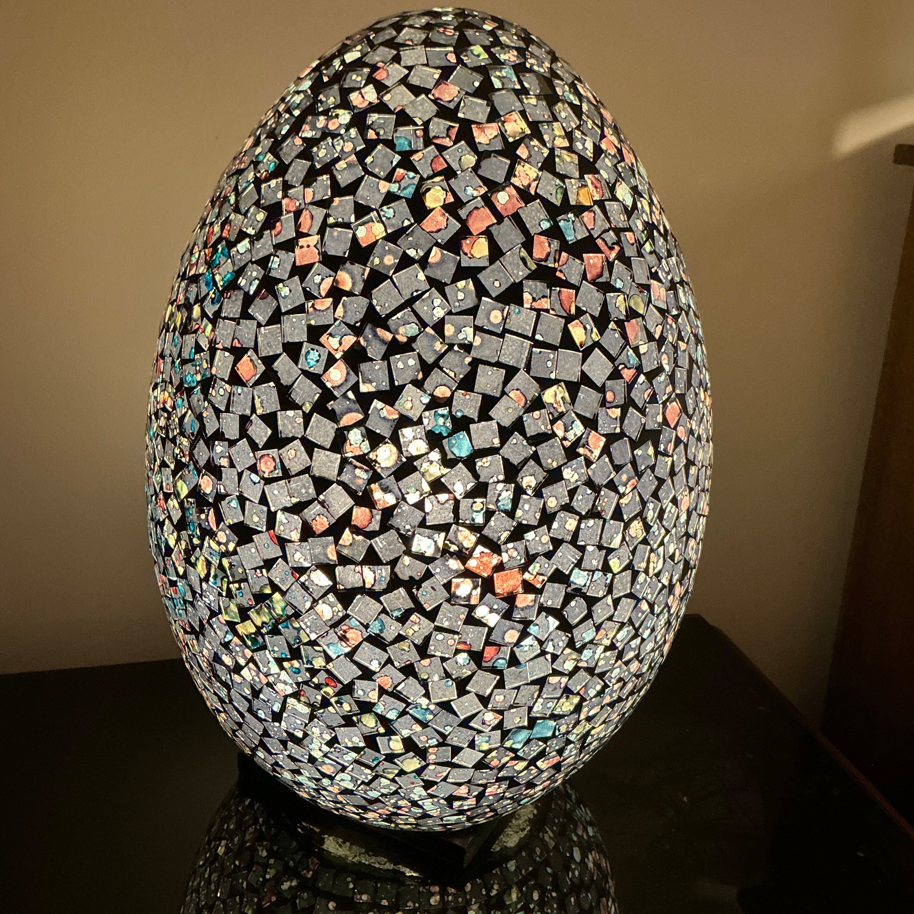 Mosaic Egg Table Lamp - Large