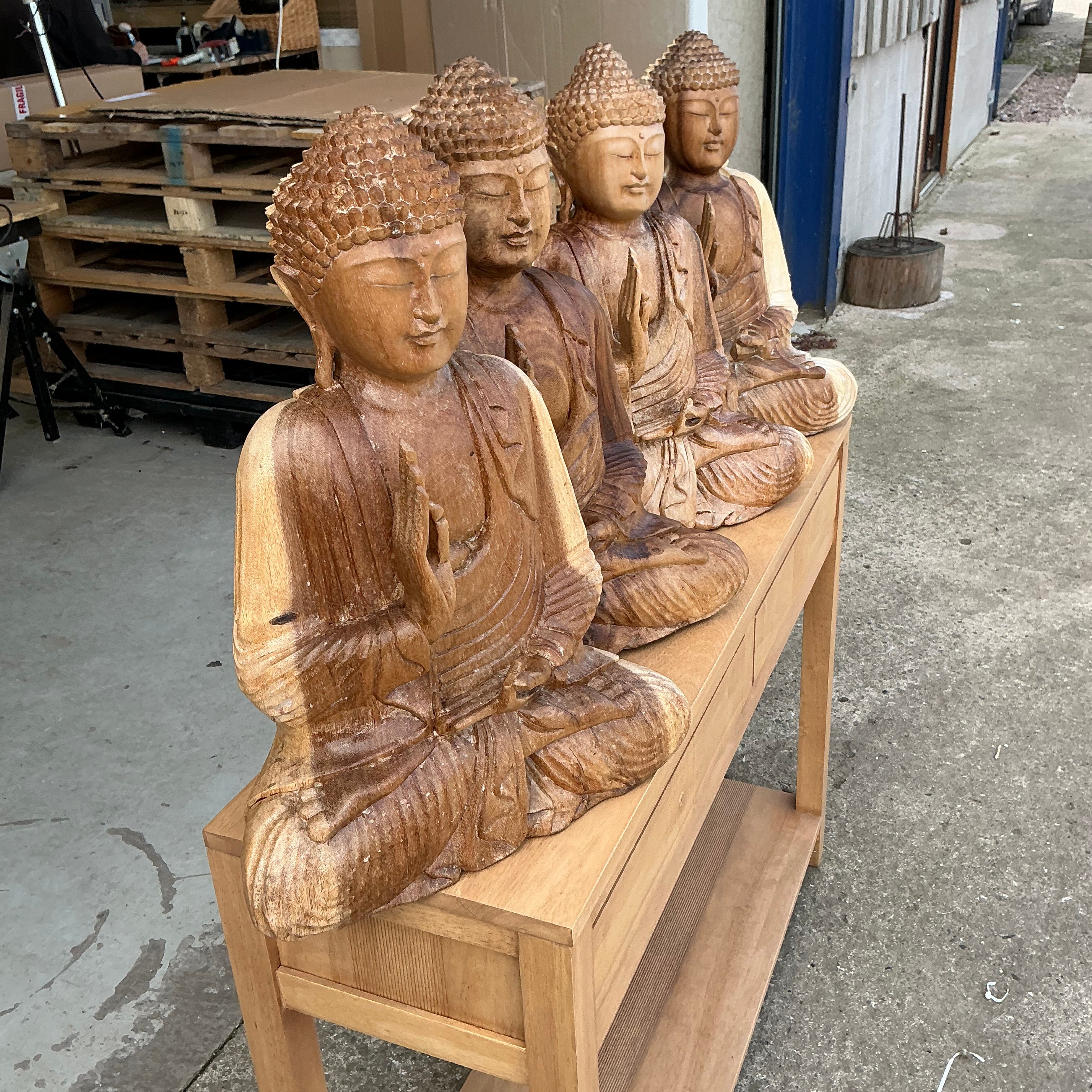 Large Natural Ying Yang Sitting Buddha