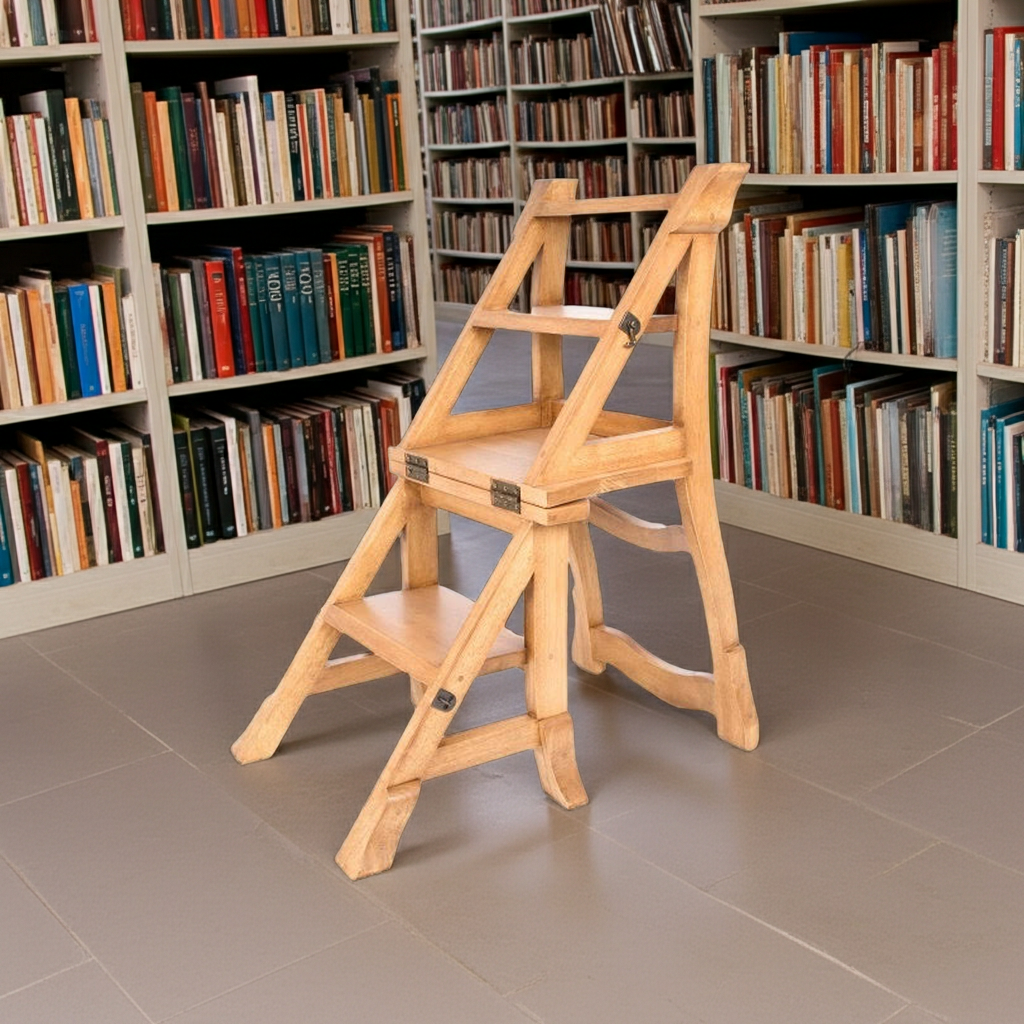Folding Step Chair - Light Finish | Fairtrade Lifestyle