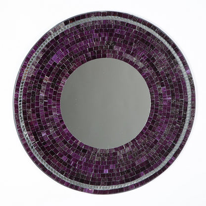 Mosaic Mirror - Purple - 60cm