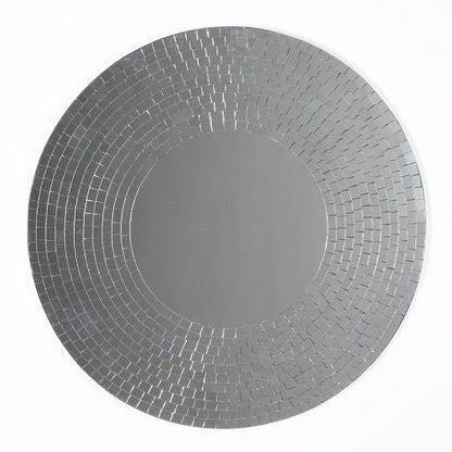 Silver Mosaic Mirror 60cm