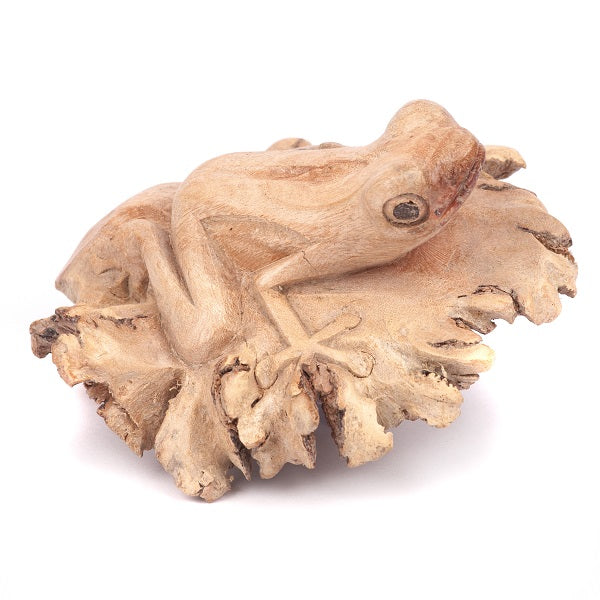 Small wooden frog