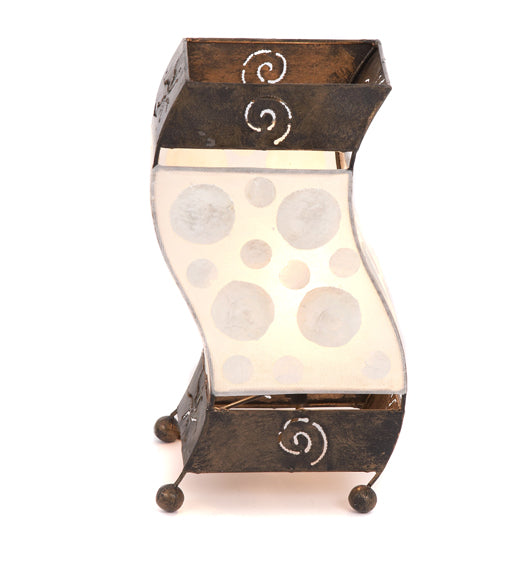 Small Metal 'S' Coin Lamp