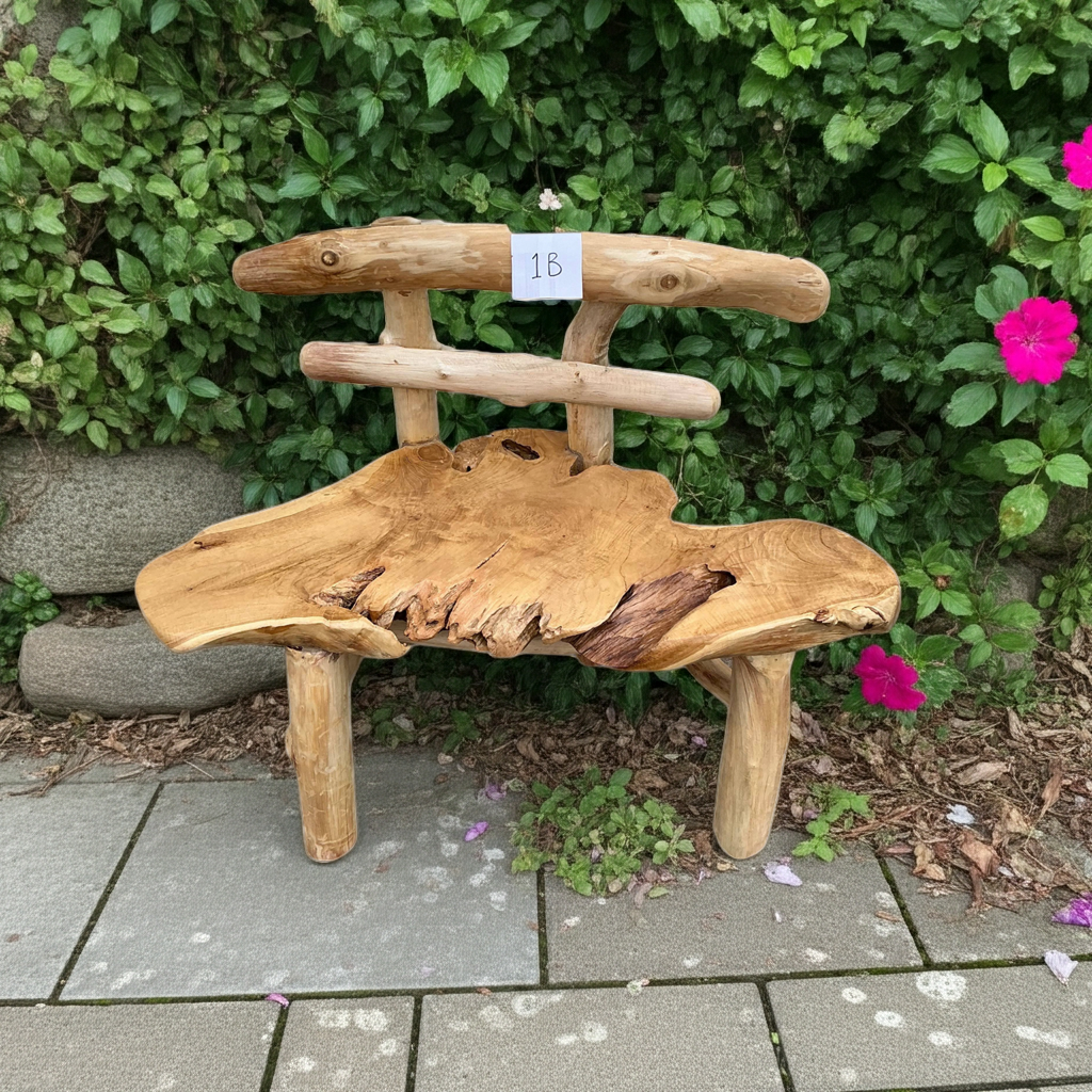 Rustic Fence Bench Solid Reclaimed Wood - 1B