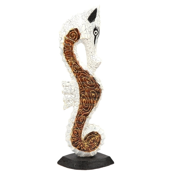 Wooden Seahorse - Gold - 60 cm