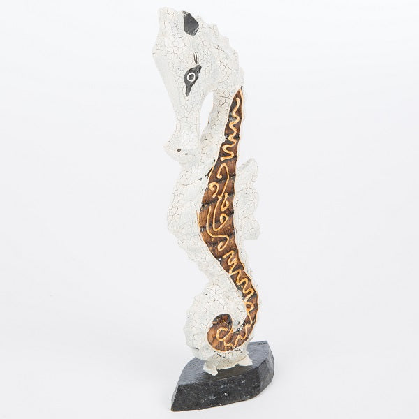 Wooden Seahorse - Gold - 30 cm