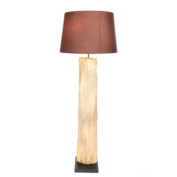 Bark Floor Lamp with Shade -125cm
