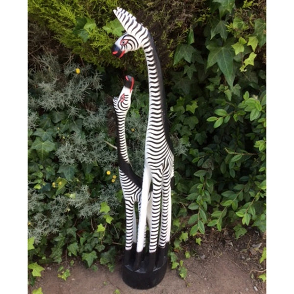 Fair Trade Wooden Zebra Family - 120cm