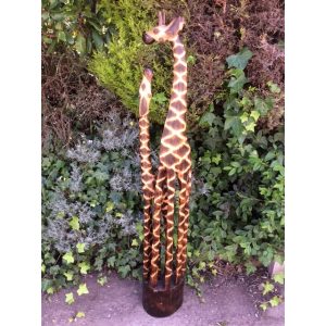 Fair Trade Wooden Giraffe Family - 1.5m
