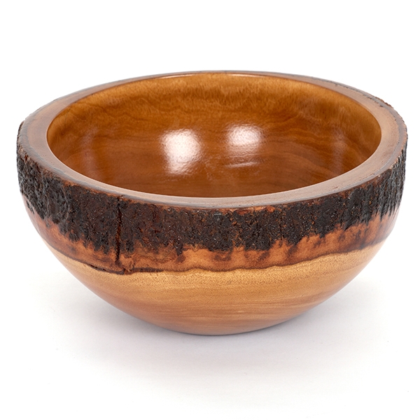 Natural Round Mango Wood Bowl - Large