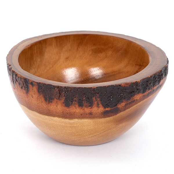 Natural Round Mango Wood Bowl - Small