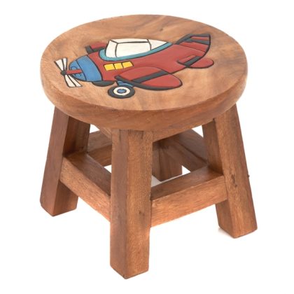 Childs Stool - Plane Red