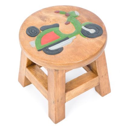 Kids Stool with Scooter Design
