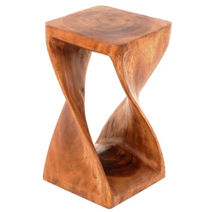 Square Twisted Infinity Stool with Wax Finish