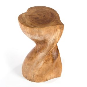 Twisted Heart Stool - Waxed - Large