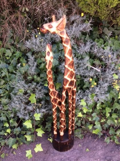 Fair Trade Wooden Giraffe Family - 1.2m