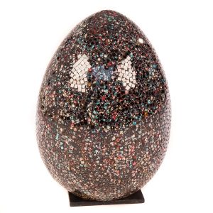 Mosaic Egg Lamp 50cm - Black