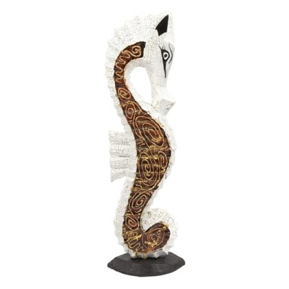 Wooden Seahorse - Gold - 80 cm