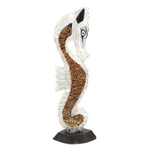 Wooden Seahorse - Gold -100 cm
