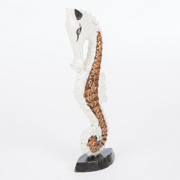 Wooden Seahorse - Gold - 40 cm